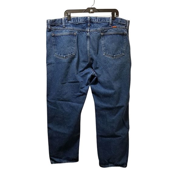 Wrangler Rustler Jeans Men’s 46x29 Straight Leg Blue Heavyweight Rugged Denim - Picture 2 of 3